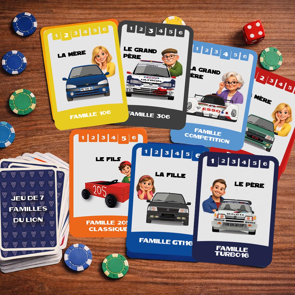 Jeu de 7 familles du lion – Image 4