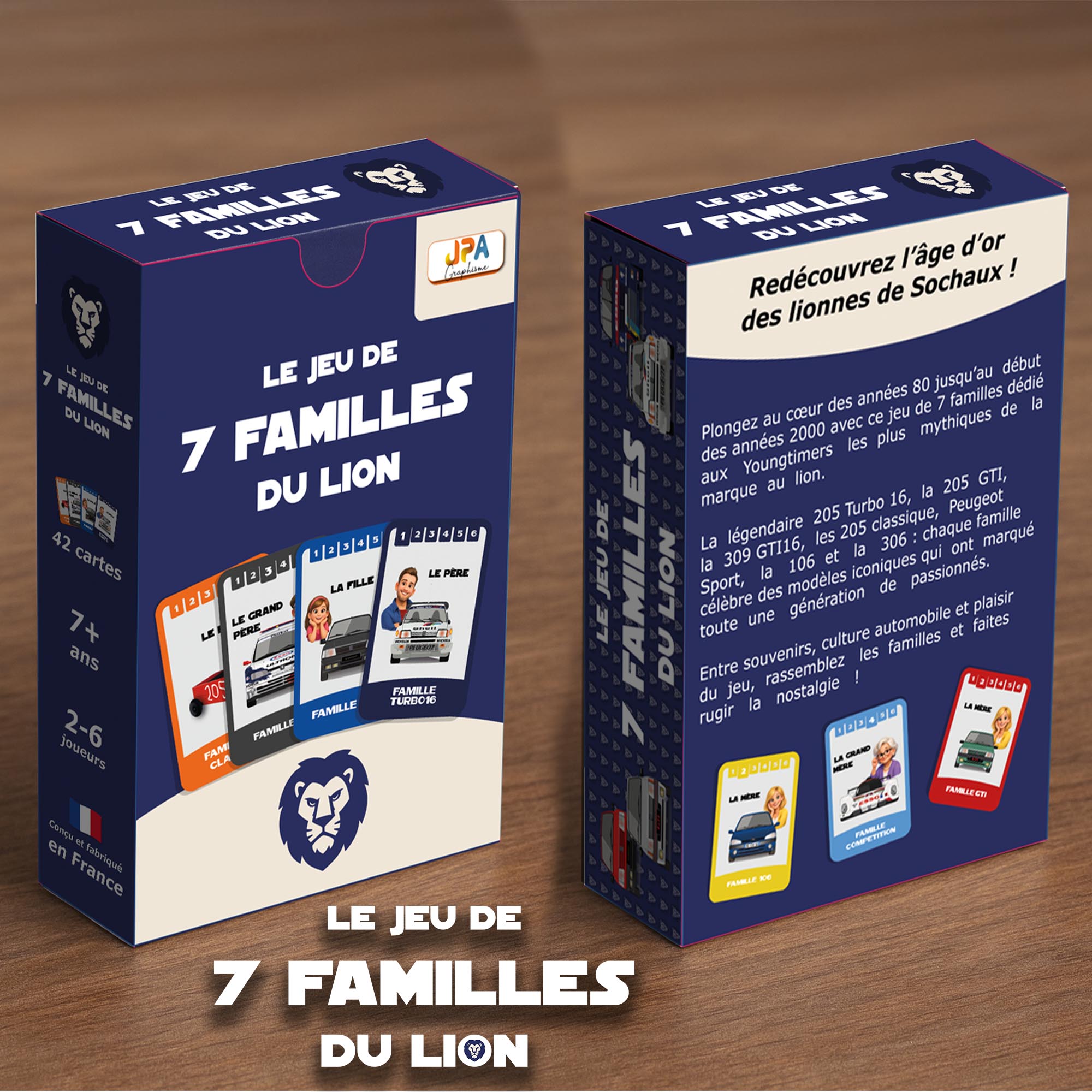 Jeu de 7 familles du lion